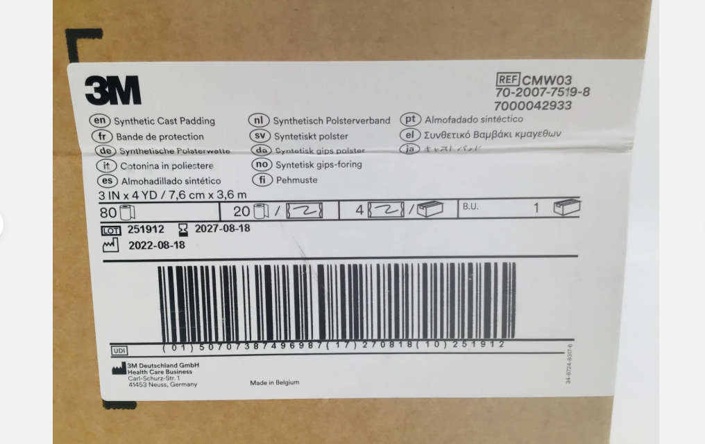 Huata Sintética 3M™ – Padding para Yesos